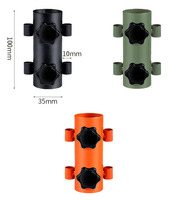 Camping en plein air auvent tente pôle accessoires support de tige fixateur câble Support Base de réglage