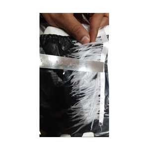 Plumes d'autruche naturelles Soraj Enterprises, dentelle faite à la main, légères, écologiques, 15-18 cm (7-8 pouces) pour la couture décorative et l'artisanat - Product Image 4