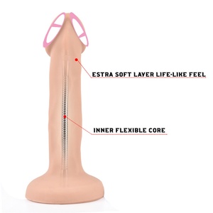 YOCY Dildo réaliste flexible de 6 pouces, couleur chair, jouet sexuel portable, massage du point G pour femmes - Product Image 4
