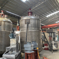 Homomixeurs à haut cisaillement réservoir de mélange en acier inoxydable réservoir agité réacteur couche-culotte colle thermofusible adhésif faisant la Machine