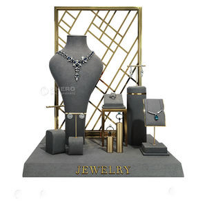 Présentoir de bijoux à la mode moderne personnalisé ensemble de boucles d'oreilles support en métal ensemble de présentoirs de bijoux - Product Image 3