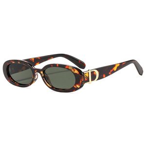 Gafas de sol ovaladas con montura completa UV400, moda para mujer, protección solar para adultos - Product Image 4