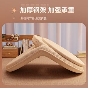 Lazy <b>Sofa</b> Chair Foldable <b>Floor</b> Cushion For Living Room Bedroom Bay Window Use With Foam Filling - Product Image 4