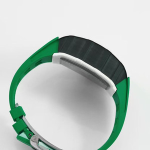 White Ceramic Classic Racing Model 1103 Flyback Chronograph Tachometer <b>Second</b> <b>Hand</b> Power Reserve Men's Sports Watch - Product Image 5