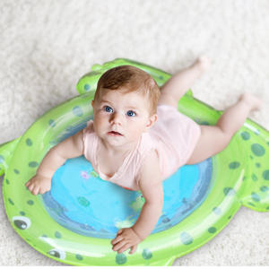 Alfombrilla de Juego plegable de PVC en forma de rana para el desarrollo de los niños, alfombrilla inflable suave no tóxica para la barriga, juguete educativo para bebés - Product Image 3