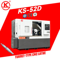 Tour CNC à tourelle à broche unique robuste et automatique KS-52D pour tournage de haute précision
