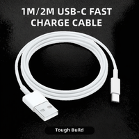 Kabel USB Type C 1M 2.1A Pengisian Cepat Bahan TPE Garansi 6 Bulan CE OEM untuk Ponsel & PC