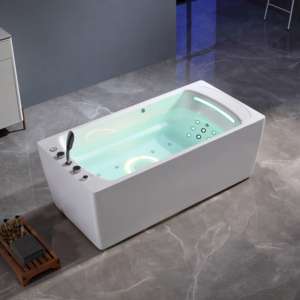 Baignoire de massage autoportante <span class=keywords><strong>Sunspa</strong></span>, approuvée CE, moderne, rectangulaire, en acrylique, avec 22 jets, longueur 2 m, pour intérieur - Product Image 3