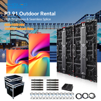 Layar LED Video Wall HD Full Color P2.976 P3.91 P4.81 untuk Sewa Acara, Pemasangan Tanpa Alat, untuk Penggunaan Konser dan Acara Luar Ruangan