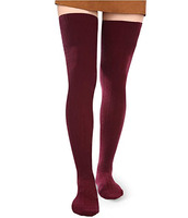 Chaussettes longues en tricot pour femmes, à la mode, respirantes, à compression, épaisses, au-dessus du genou, 2 paires, noir et blanc