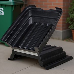Coperchio per Contenitore da 400 L Nero con Supporto per Rifiuti - Product Image 3