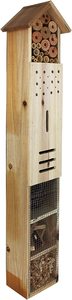 Long <strong>Insect</strong> Hotel with Ground Spike 79 cm Wooden <strong>Nesting</strong> Aid for Bees Ladybird Butterfly <strong>Nesting</strong> Box <strong>Insects</strong> with stake - Product Image 4