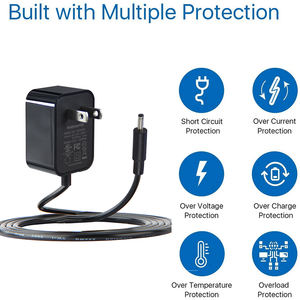 Adaptador de fuente de alimentación <span class=keywords><strong>12V</strong></span> 1.5A 18 W AC/DC <span class=keywords><strong>cargador</strong></span> AC 100V-240V a DC 12 voltios 1,5 <span class=keywords><strong>Amp</strong></span> 18 vatios para tira de luz LED BT altavoz GPS - Product Image 3