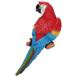 Resin Garden Lifelike Bird Ornament Bird Figurine Parrot Model