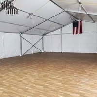 Tentes de marché en plein air pour le commerce de détail, poteaux en aluminium, tissu PVC, résistant au vent, 3x4,5 pour un stockage efficace, abri pour la gestion des stocks excédentaires