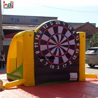 Jeu de sport gonflable commercial en PVC 2-en-1 : tir et lancer de ballon de basket pour le plaisir