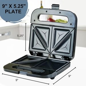 Machine à sandwichs électrique 750W pour petit-déjeuner, grill pour fromage grillé et œufs, gaufrier avec plaques antiadhésives, machine à beignets - Product Image 5