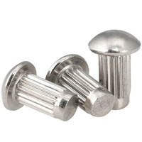 Rivets pleins à tête ronde en acier inoxydable 304 GB827 M1.6 M2 M2.5 M3 M4 M5 pour plaques signalétiques