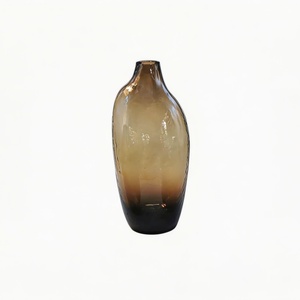 Vase martelé de style zen <span class=keywords><strong>japonais</strong></span>, luxe léger, forme géométrique irrégulière, petite ouverture pour arrangement floral, décoration intérieure - Product Image 5