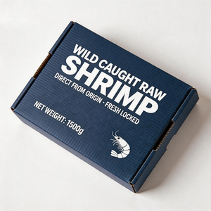 Caja de Embalaje para Camarones Impresa Personalizada al por Mayor, Producción Rápida en 72H, Caja de Envío de Cartón Corrugado Resistente a la Humedad - Product Image 2