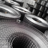 Panneau de treillis soudé en acier inoxydable, tissage uni, haute résistance à la traction, anti-corrosion, sur mesure, pour projets de chauffage au sol et de construction