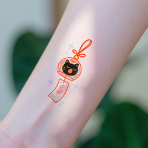 Nuovo tatuaggio di vendita caldo colorato <span class=keywords><strong>gatto</strong></span> farfalla trasferimento temporaneo dell'acqua nel braccio del corpo alla moda uso del tatuaggio per bambini - Product Image 2