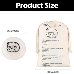 Boules de séchage <span class=keywords><strong>Natulim</strong></span> 6 pour sèche-linge, en laine naturelle, boules de lavage pour doudounes, balles de tennis - Product Image 6