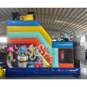 Château gonflable commercial à thème architectural, trampoline, maison de rebond pour enfants, vente directe d'usine, location pour fêtes - Product Image 3