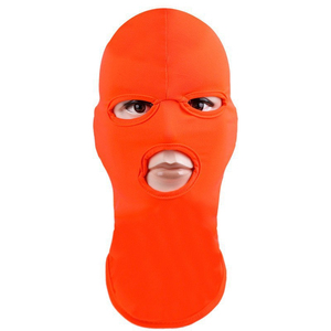 Neon Oranje 1-gaats Volledig Gezichtmasker Hoge Zichtbaarheid Ademend Elastisch Fiets Motor Veiligheids Hoofddeksel Balaclava - Product Image 3