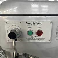 Mélangeur à pâte industriel, mélangeur alimentaire, mélangeur planétaire à arrêt automatique avec couvercle