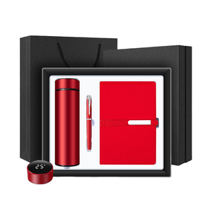 Notebook kulit yang dapat disesuaikan dengan kotak dan termos pulpen, logo khusus, majalah, promosi mewah, set hadiah perusahaan - Product Image 4