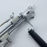 Pistolet de tufting 2-en-1 à poils longs en stock à prix de gros, machine à tufting manuelle pour tapis 3D, hauteur de poils 35-45 mm