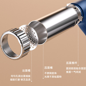 Rongshida Handheld Noodle Press Wireless Automatic 5 Mold Set For Home Kitchen Use - Product Image 2