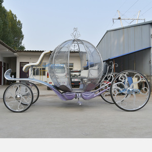 Carruaje de Boda Clásico Romántico Morado de Alta Calidad 2026 en Venta, Último Diseño de Carruaje Turístico Tipo Calabaza en Venta - Product Image 5