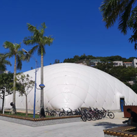 Grande structure gonflable autoportante en membrane PVDF, dôme sportif gonflable à vendre