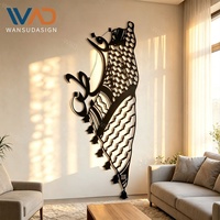 Letrero de Pared de Metal con Caligrafía Árabe Cortada con Láser, Elegante Placa Decorativa con Arte del Corán para Colgar, Regalos de Decoración para el Hogar para Ramadán y Eid
