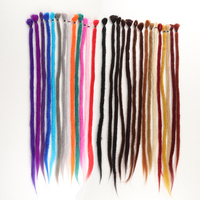 Vente en gros faux loc de dreads multicolores bon marché long crochet souple dreads locks tresses styles tissage de cheveux dreadlocks synthétiques