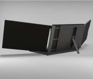 1080P FHD 15 Inch Màn Hình Kép Extender <span class=keywords><strong>LCD</strong></span> Màn Hình Máy Tính Hiển Thị Xách Tay Có Thể Gập Lại Máy Tính Xách Tay Thông Minh Chơi Game Ba Màn Hình Màn Hình - Product Image 4