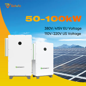 <span class=keywords><strong>Onduleur</strong></span> hybride commercial Growatt WIT 50-100KW pour stockage d'énergie, système de batterie triphasé haute tension pour la sauvegarde d'alimentation des usines - Product Image 2