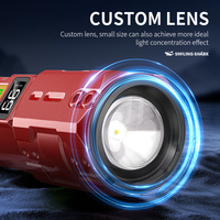 Lampe torche LED rechargeable à zoom, multi-modes, torche EDC haute luminosité, lumière portable pour le camping, la randonnée, les situations d'urgence en plein air