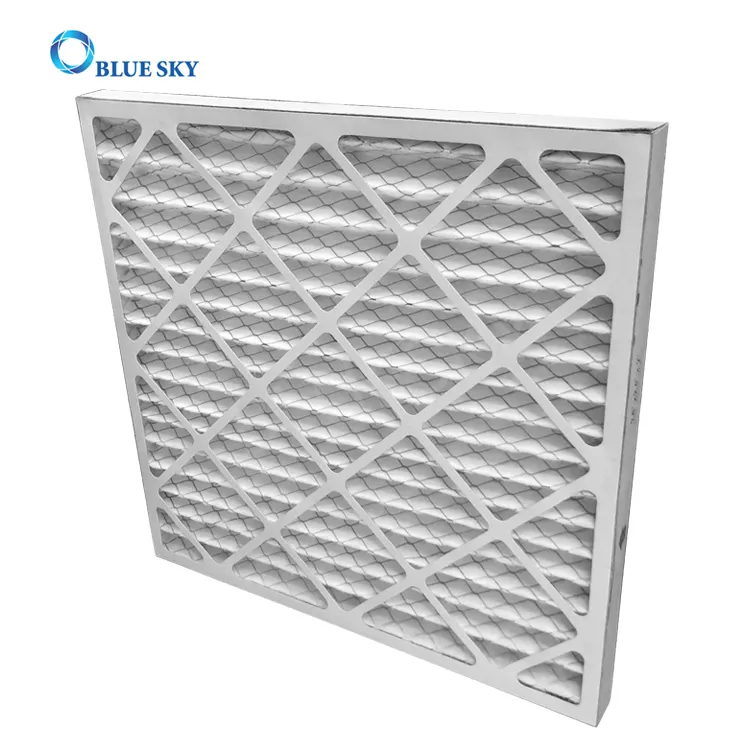 Kustom Filter Ventilasi Udara AC Berlipat Panel 24X24X2 MERV 6 Filter Ventilasi AC