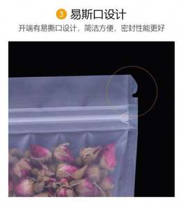 Clear Recyclable Reusable Zip Lock Stand up <b>Pouch</b> PE Gravure Printing Customizable Packaging for Snacks Canned Food Pet Food - Product Image 5