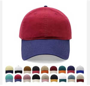 Casquette de baseball personnalisée réglable à 6 panneaux en coton bicolore pour hommes et femmes - Product Image 2