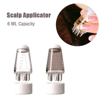 Botol Aplikator Kulit Kepala 6ml, Aplikator Minyak Akar Rambut dengan Skala, Sisir Pijat Kulit Kepala Portabel untuk Serum Pertumbuhan Rambut dan Minyak Esensial