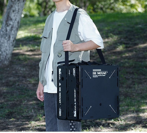 <span class=keywords><strong>Table</strong></span> d'appoint <span class=keywords><strong>de</strong></span> <span class=keywords><strong>camping</strong></span> compacte et portable en aluminium moderne avec sac <span class=keywords><strong>de</strong></span> transport pour le <span class=keywords><strong>camping</strong></span>, la randonnée, le barbecue en plein air - Product Image 5