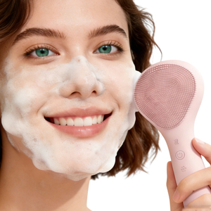 Cepillo de Limpieza Facial Eléctrico de Silicona, Resistente al Agua, con Compresas Frías y Calientes, Exfoliante Facial, Recargable por USB, con Vibración - Product Image 6