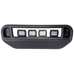 Cadre en fer léger Plaque de protection noire pour barre avant en plastique étroite, y compris câble relais 4 projecteurs Led - Product Image 6