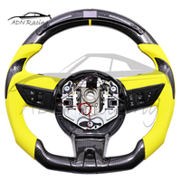 Volant en fibre de carbone véritable à fond plat en forme de D pour Chevrolet Camaro 2010-2011 LS LT RS SS