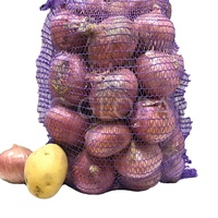 Enkelvoudige Raschel netzak 50*80cm rol voor fruitverpakkingen zoals sinaasappels, brandhout, uien, aardappelen, groenten zoals kool