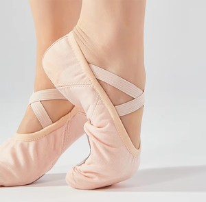 Zapatillas de Ballet de Lona Elásticas en 4 Direcciones para Adultos, Hombres, Mujeres y Niños, con Suela Dividida Suave para Danza y Entrenamiento, Tallas 22-45 - Product Image 4